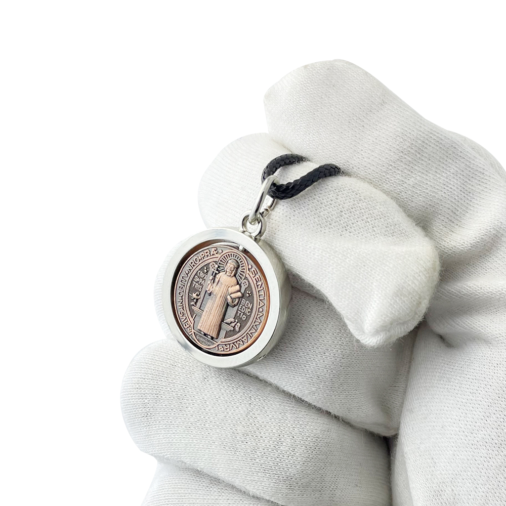 Necklace Pendant - Nowy Medalik Świętego Benedykta Naszyjnik Katolicki