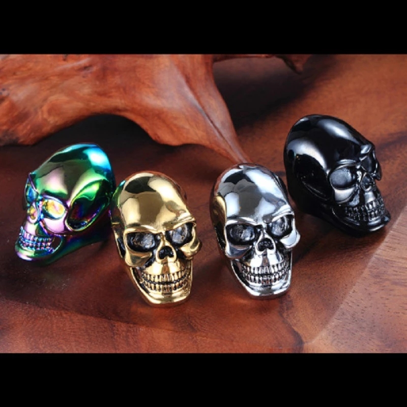 Gothic Skull Ring - Nowy Fajny Męski Chłopięcy Gotycki Punkowy