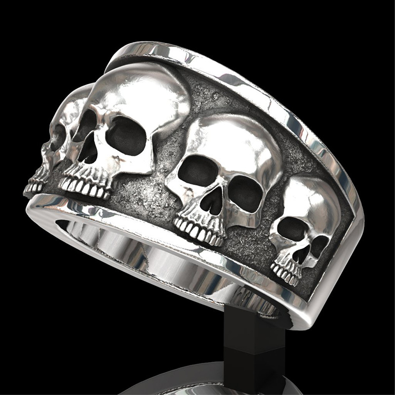 Nowy, popularny, klasyczny pie – Gothic Skull Ring recenzja i cena