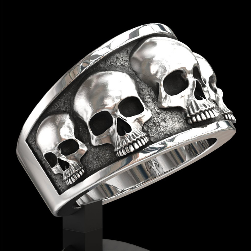 Nowy, popularny, klasyczny pie – Gothic Skull Ring recenzja i cena
