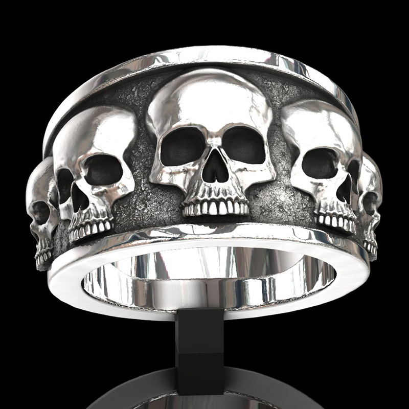 Nowy, popularny, klasyczny pie – Gothic Skull Ring recenzja i cena