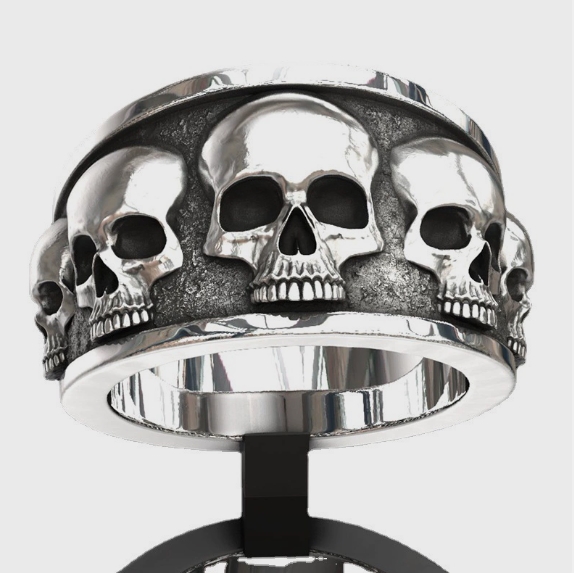 Nowy, popularny, klasyczny pie – Gothic Skull Ring recenzja i cena