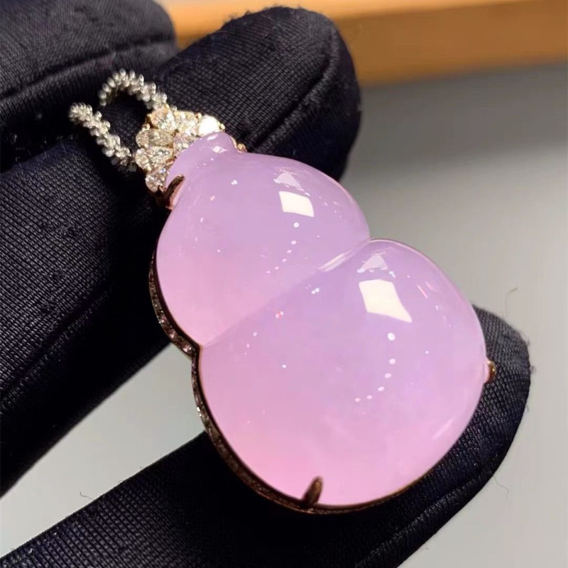 Myanmarski fioletowy jadeit lo – Necklace Pendant recenzja i cena