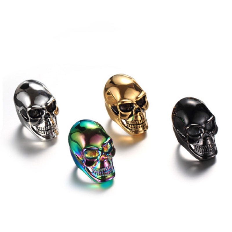 Nowy Fajny Męski Chłopięcy Got – Gothic Skull Ring recenzja i cena