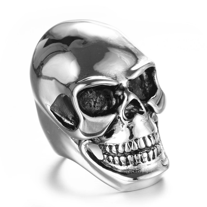 Nowy Fajny Męski Chłopięcy Got – Gothic Skull Ring recenzja i cena