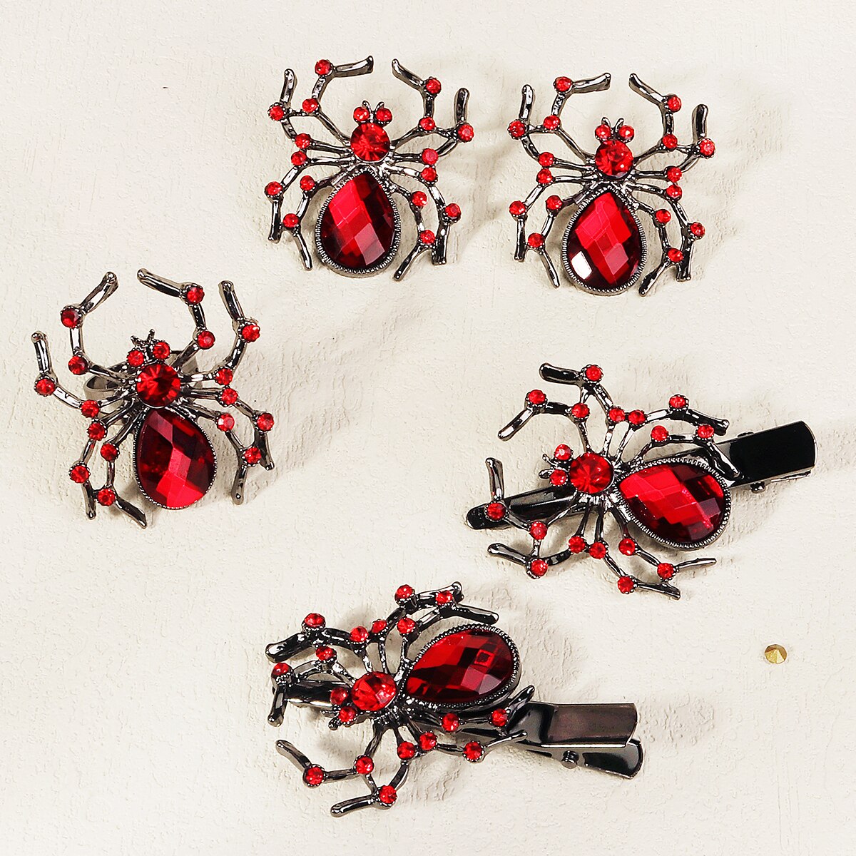 Gothic Punk Black Spider Anima – Gothic Skull Ring recenzja i cena
